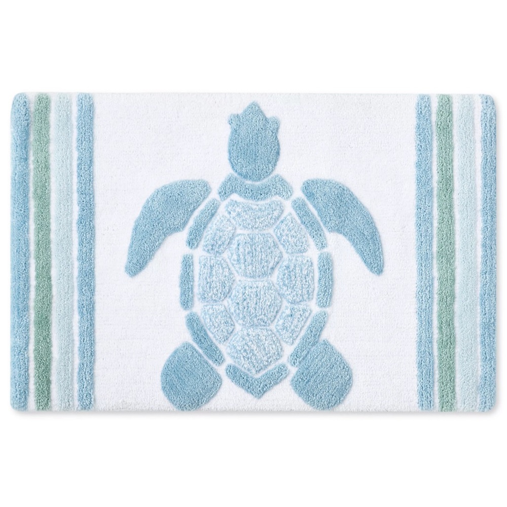 CARO HOME Tortuga Bathroom Rug - Decorative Turtle Design - 21"x34"x1"